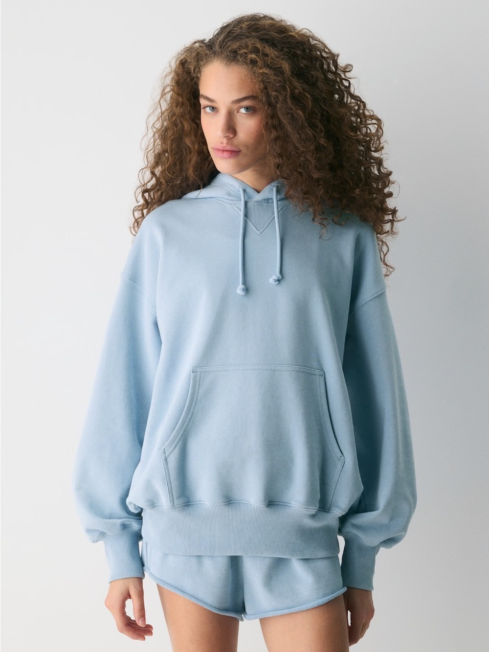 NWT - Aritzia Terry Sweatfleece Mega Hoodie - Ripple Blue - Small